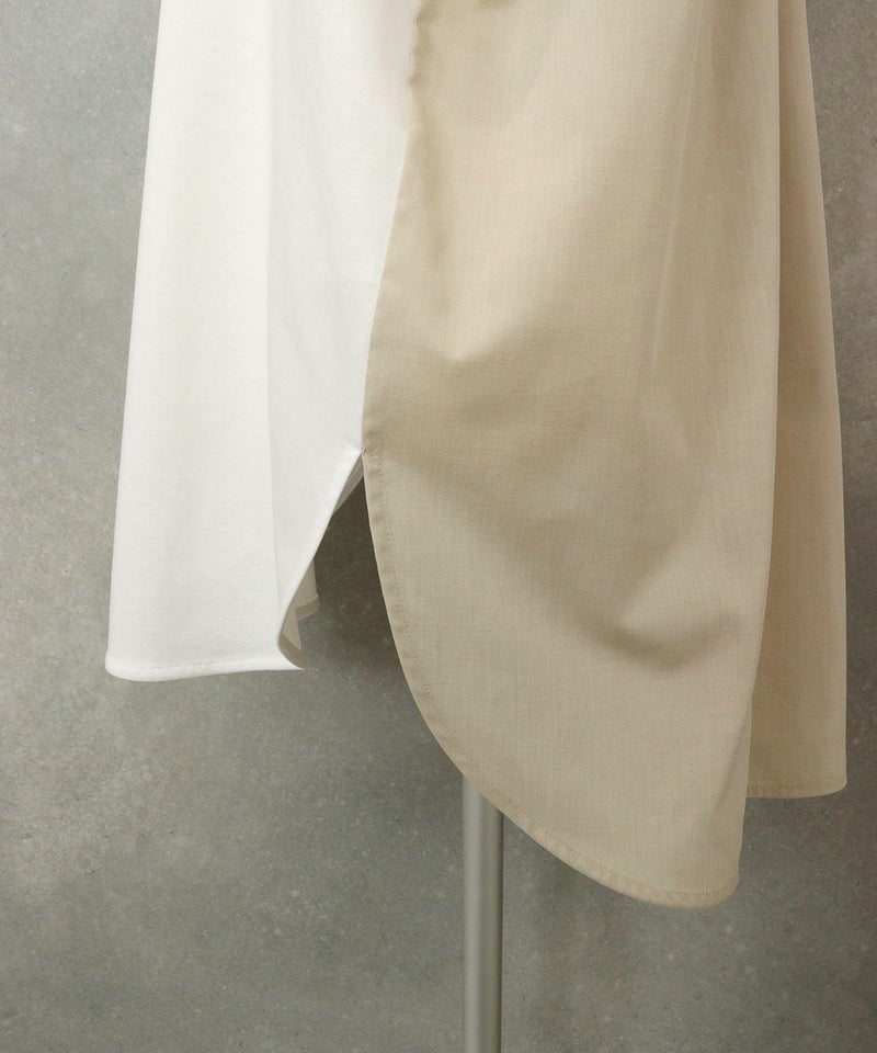 横スリット部分（ホワイト×ベージュ）