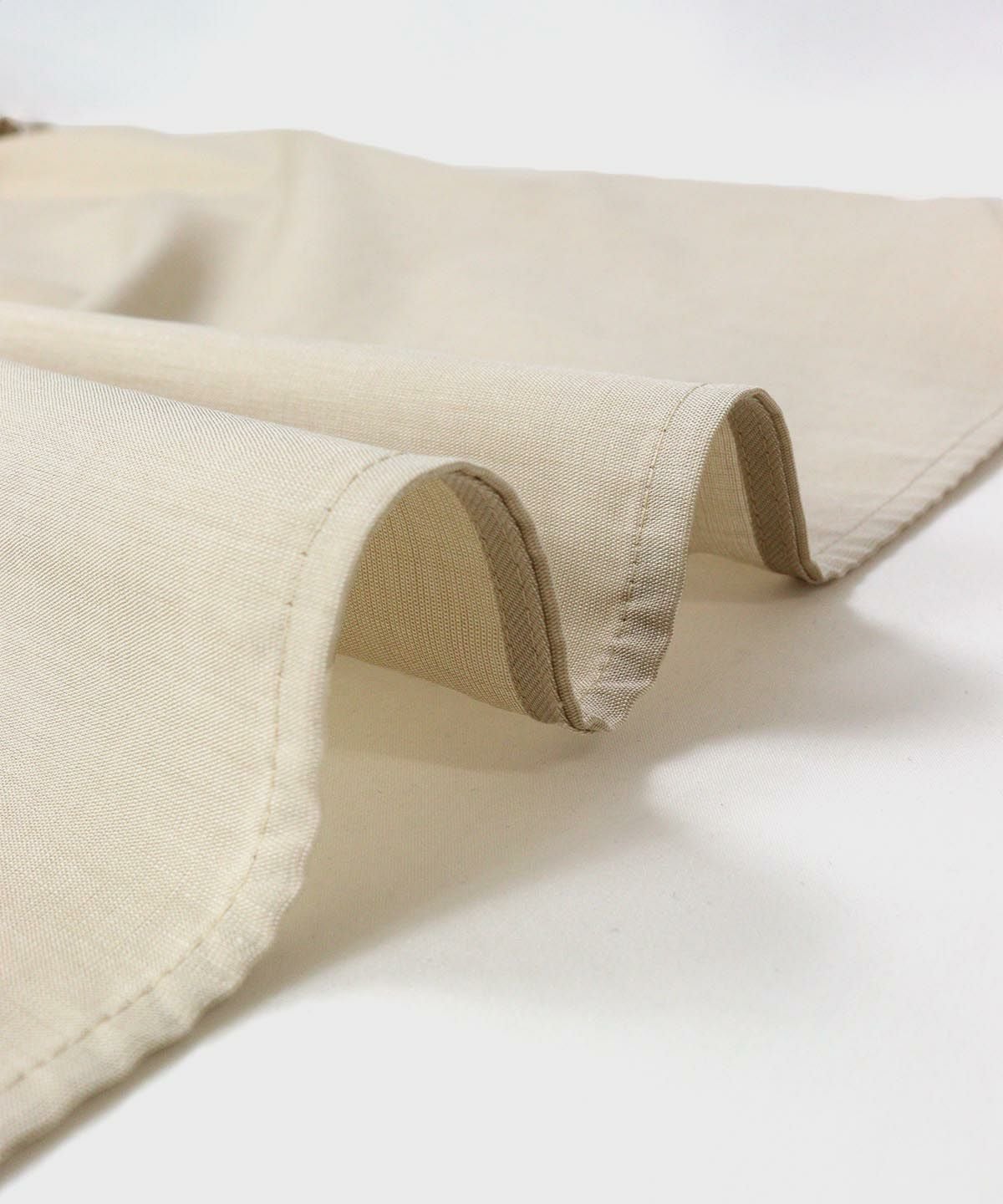 生地感（ホワイト×ベージュ）