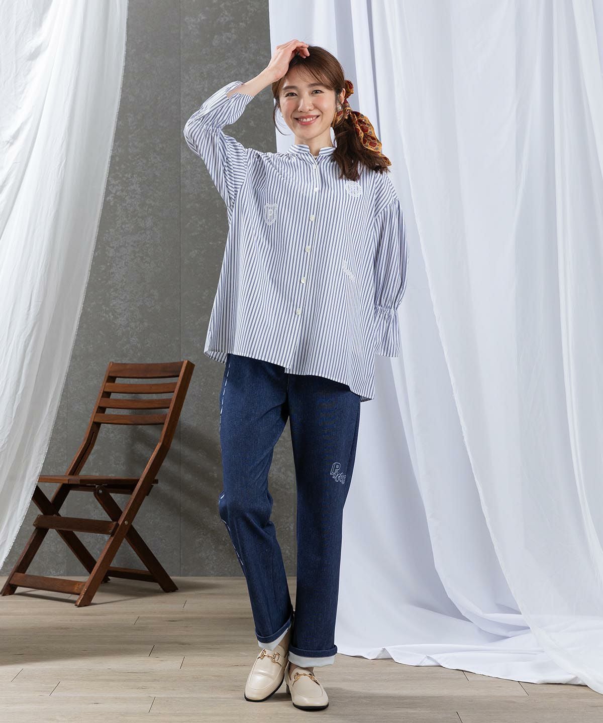 モデル着用画像（ブルー）