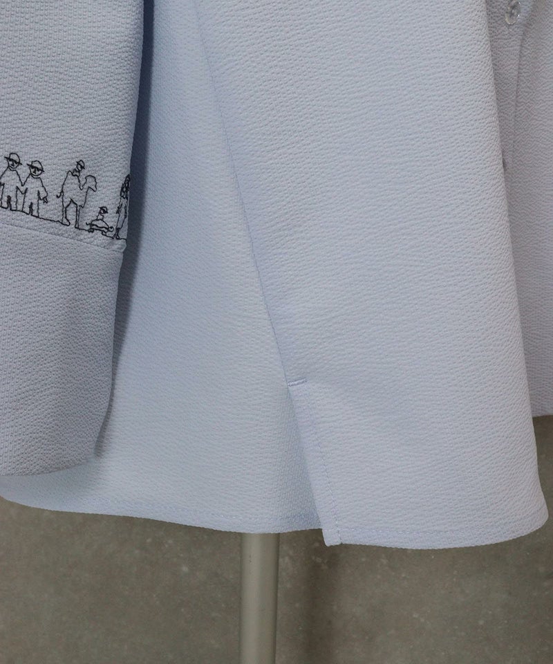 裾スリット（ライトブルー）