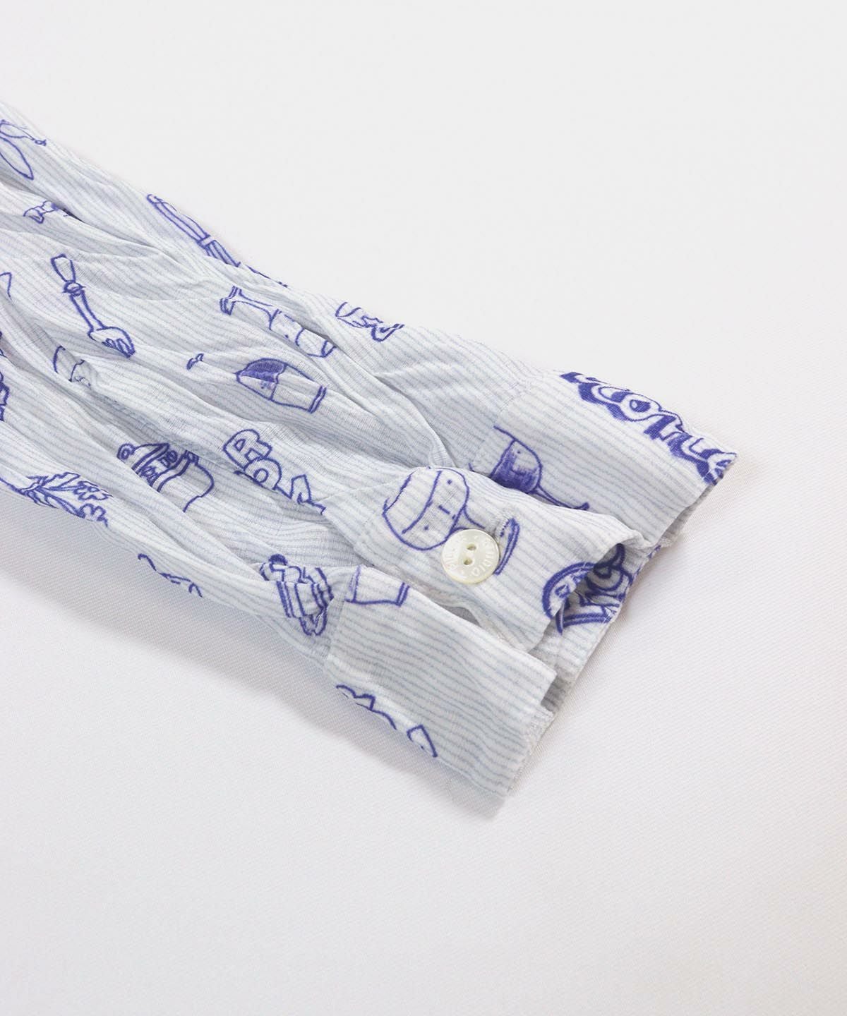 袖口部分（ブルー）