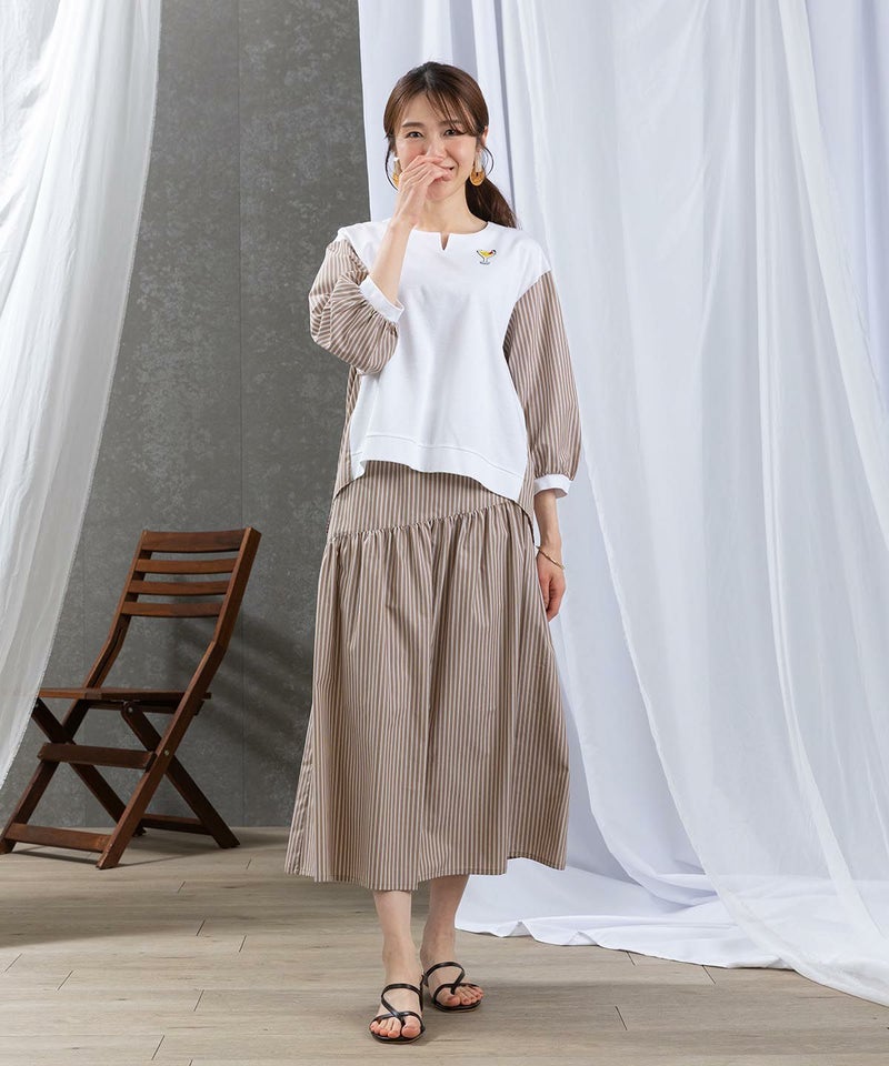 モデル着用画像（キャメル）