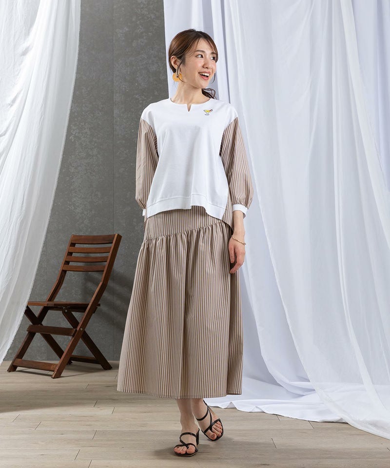 モデル着用画像（キャメル）