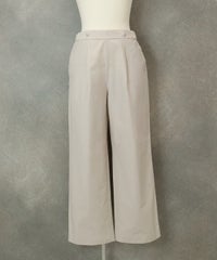 コットン混撥水ワイドパンツ（ベージュ）