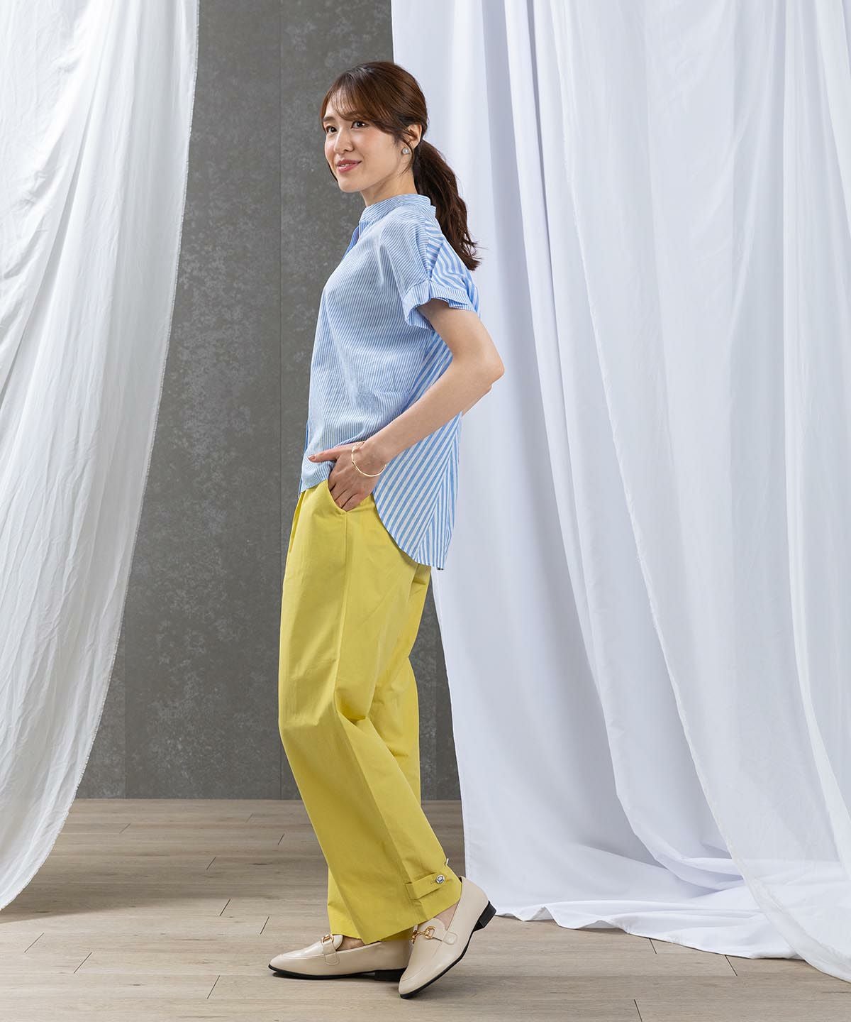 モデル着用画像（イエロー）