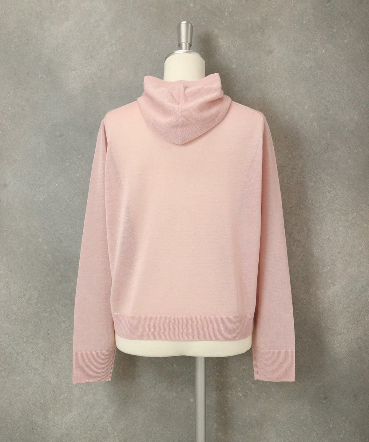 コットン100％シアーパーカー後（ピンク）