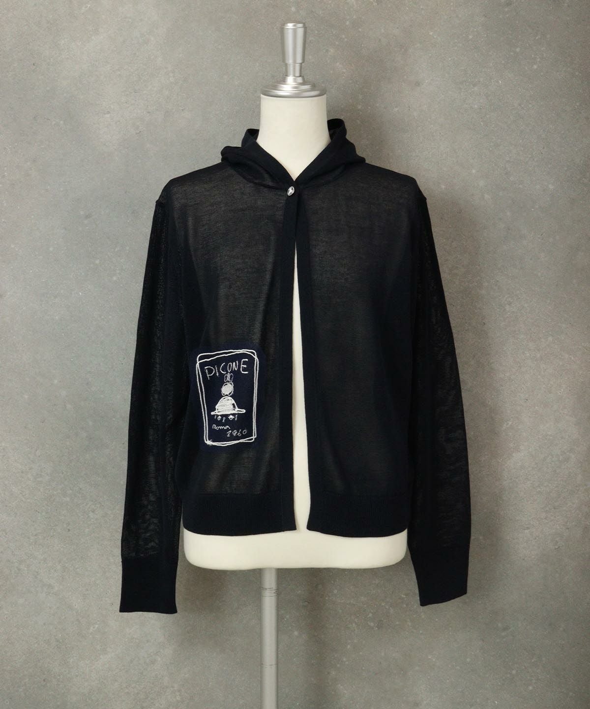 コットン100％シアーパーカー（ネイビー）