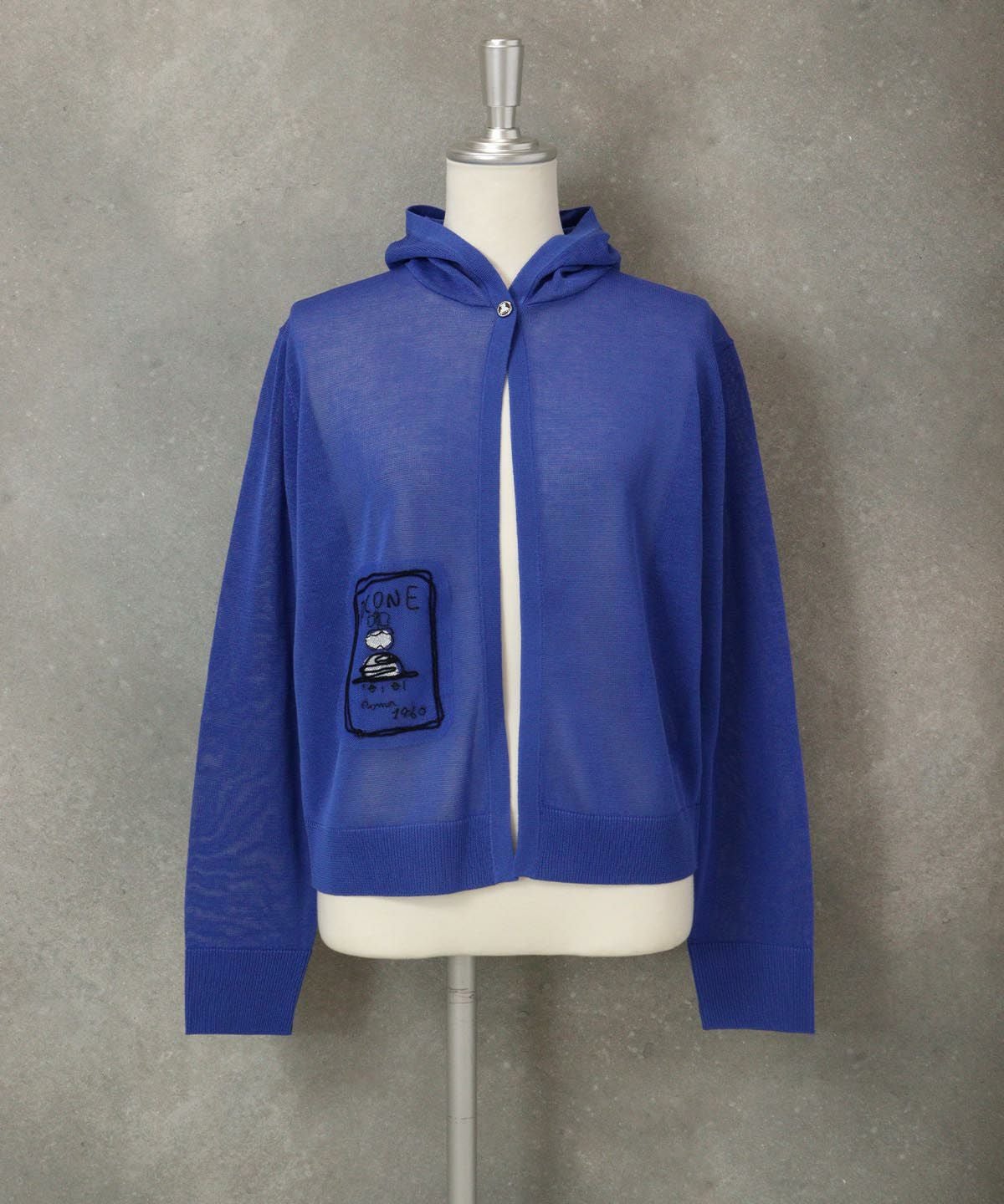 コットン100％シアーパーカー（ブルー）