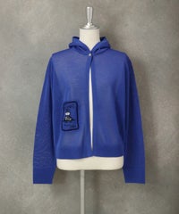 コットン100％シアーパーカー（ブルー）