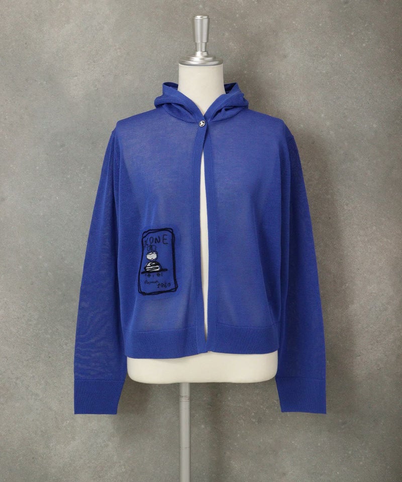 コットン100％シアーパーカー（ブルー）