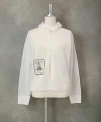 コットン100％シアーパーカー（ホワイト）