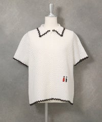 コットンメッシュカーディガン（ホワイト）