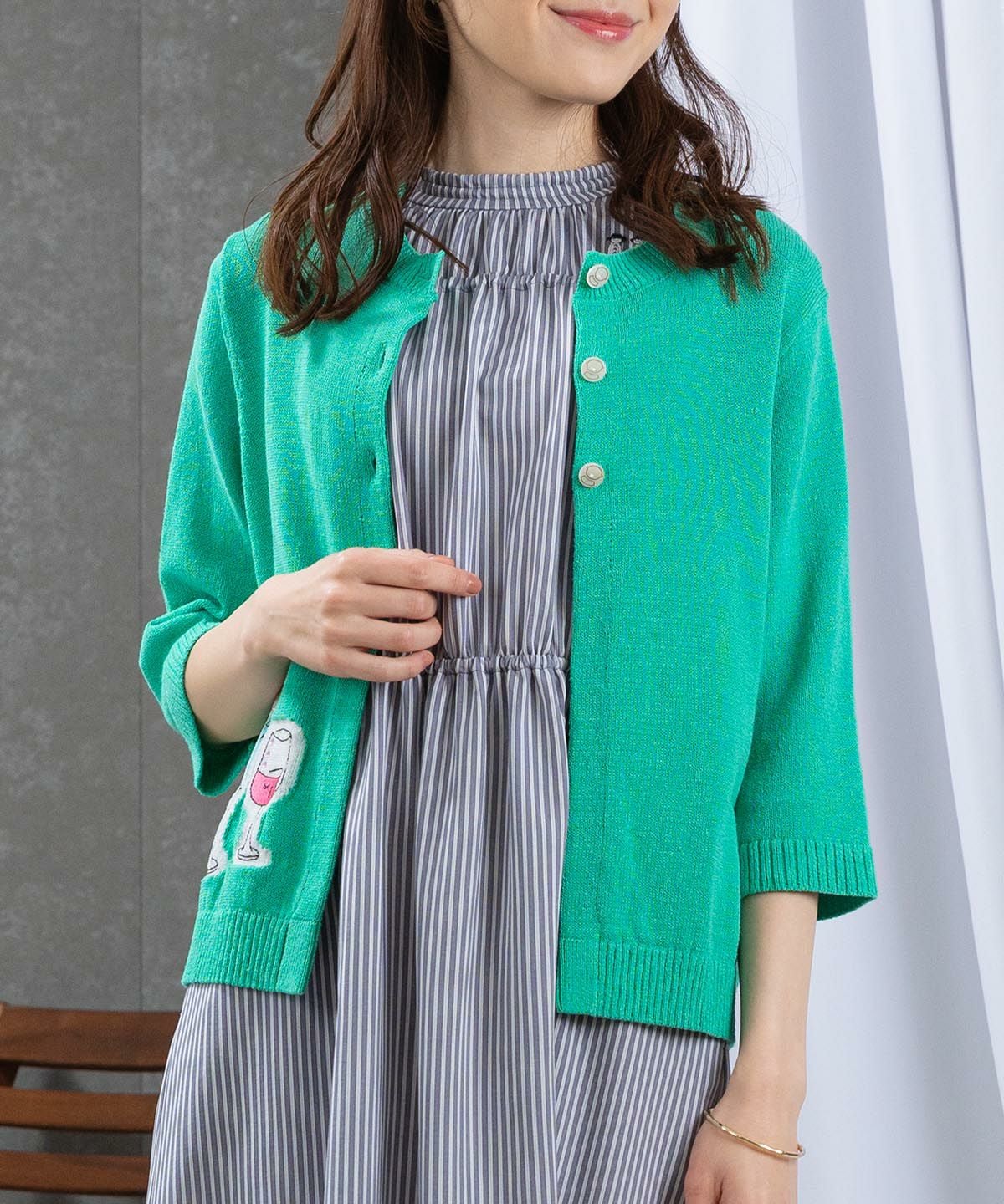 モデル着用画像(ライトグリーン)