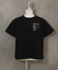 スパンコール刺繍冷感プルオーバー（ブラック）