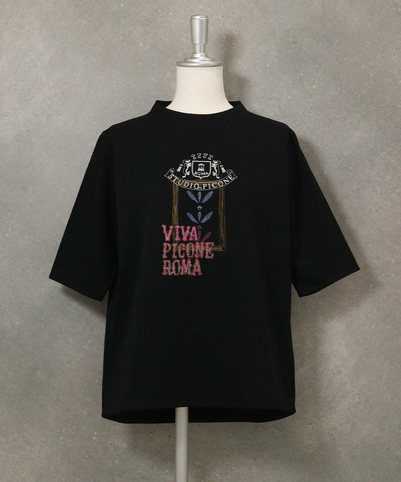 冷感UV刺繍プルオーバー(ブラック)