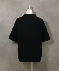 冷感UV刺繍プルオーバー後(ブラック)