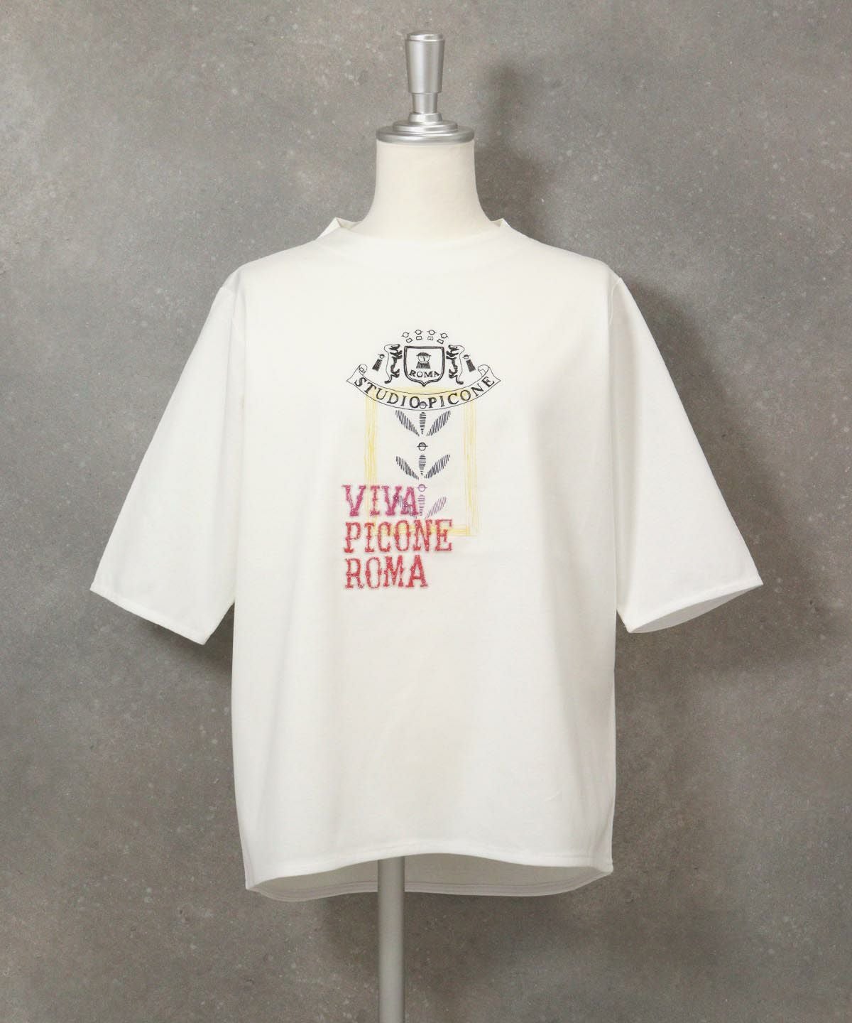 冷感UV刺繍プルオーバー(ホワイト)