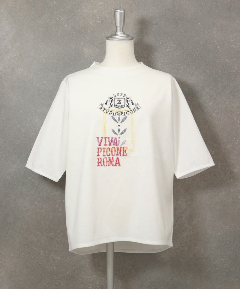 冷感UV刺繍プルオーバー(ホワイト)