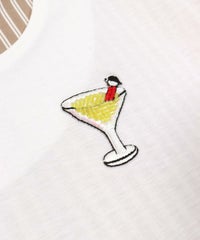 刺繍部分（ホワイト×キャメル）