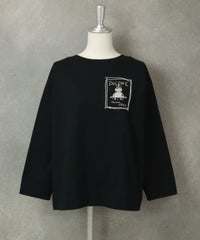 UV速乾チュール刺繍プルオーバー（ブラック）