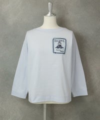 UV速乾チュール刺繍プルオーバー（ライトブルー）