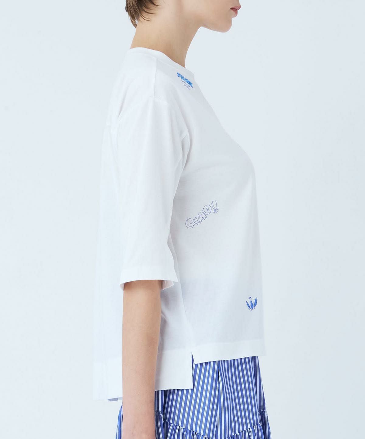 モデル画像（ホワイト×ブルー）