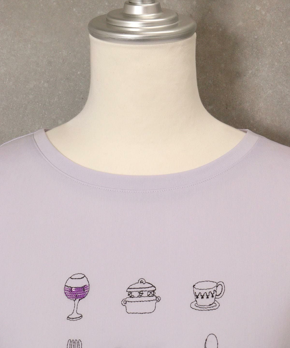 首元部分(ライトパープル)