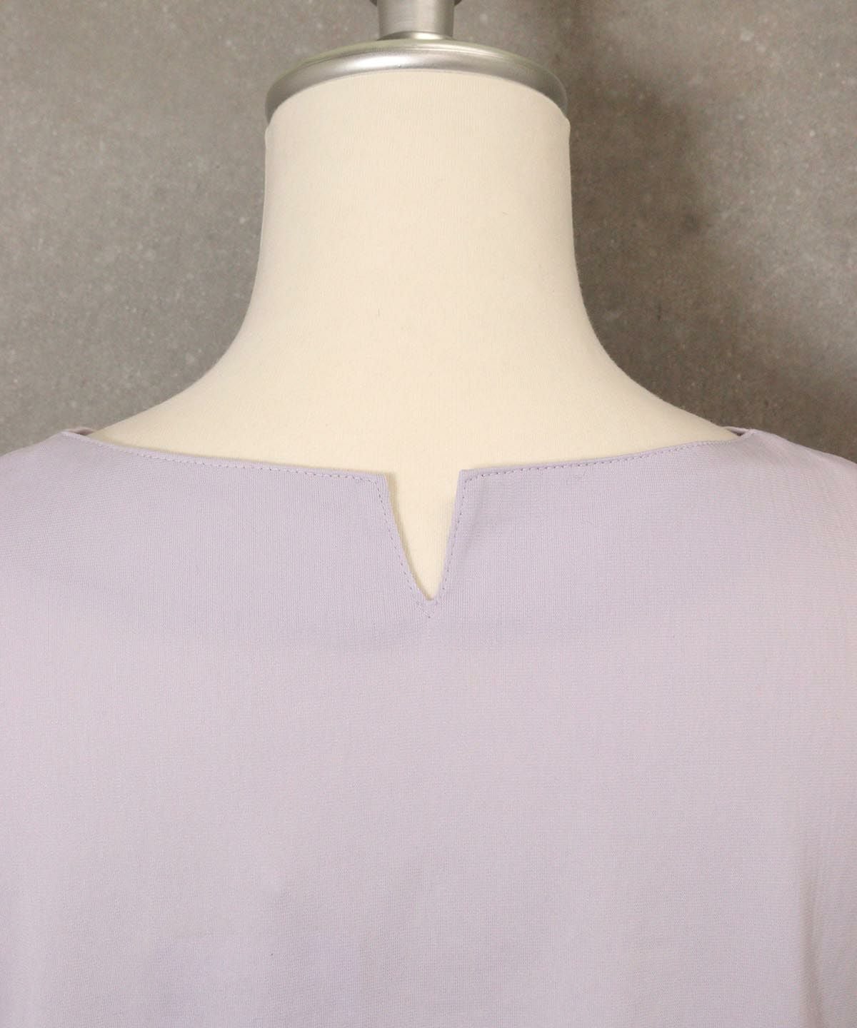 首元後部分(ライトパープル)