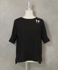 袖タックプルオーバー（ブラック）