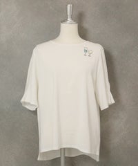 袖タックプルオーバー（ホワイト）