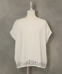 UV冷感フレンチスリーブプルオーバー(ホワイト)