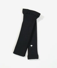 ワンポイント刺繍リブレギンス（ブラック）