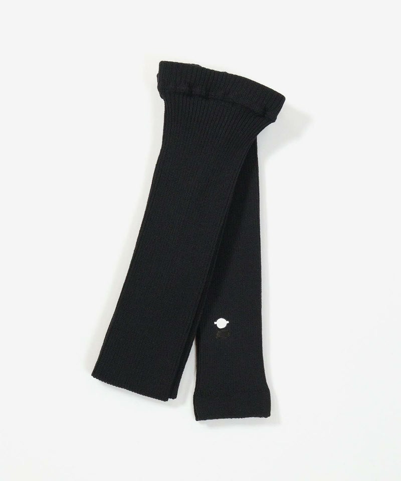 ワンポイント刺繍リブレギンス（ブラック）