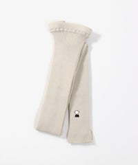 ワンポイント刺繍リブレギンス（ライトグレー）