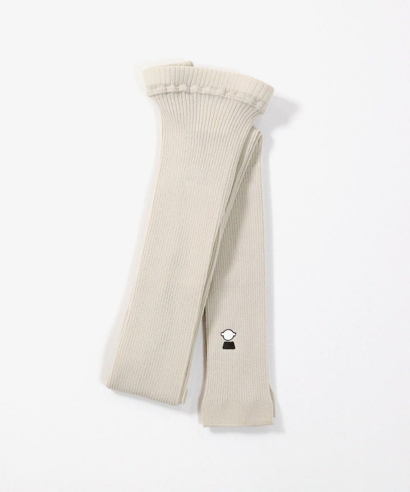 ワンポイント刺繍リブレギンス（ライトグレー）