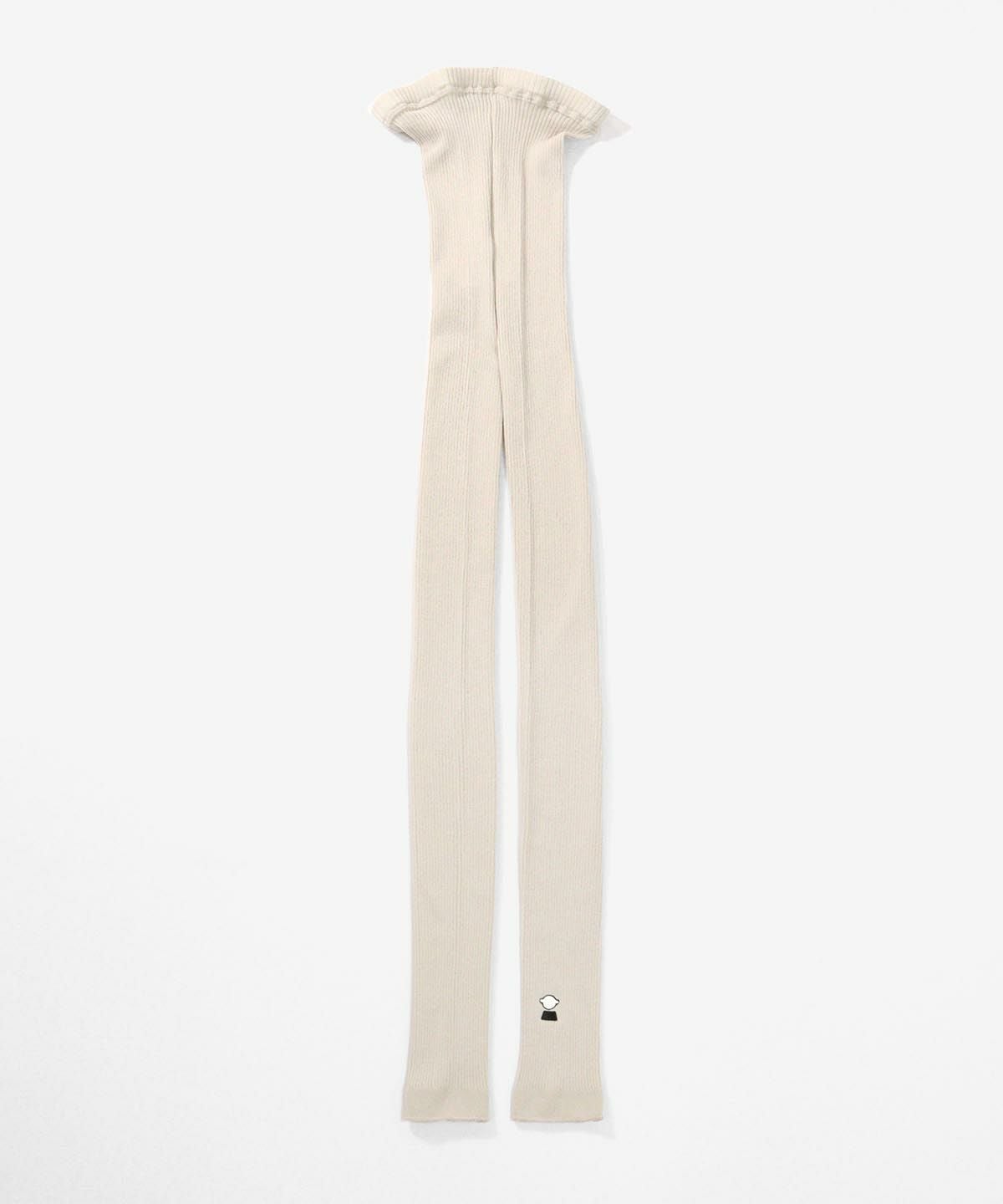 ワンポイント刺繍リブレギンス（ライトグレー）