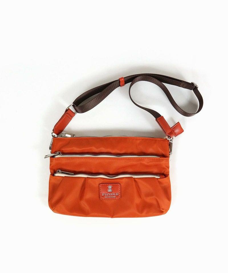 3ポケットショルダーバッグ（オレンジ）