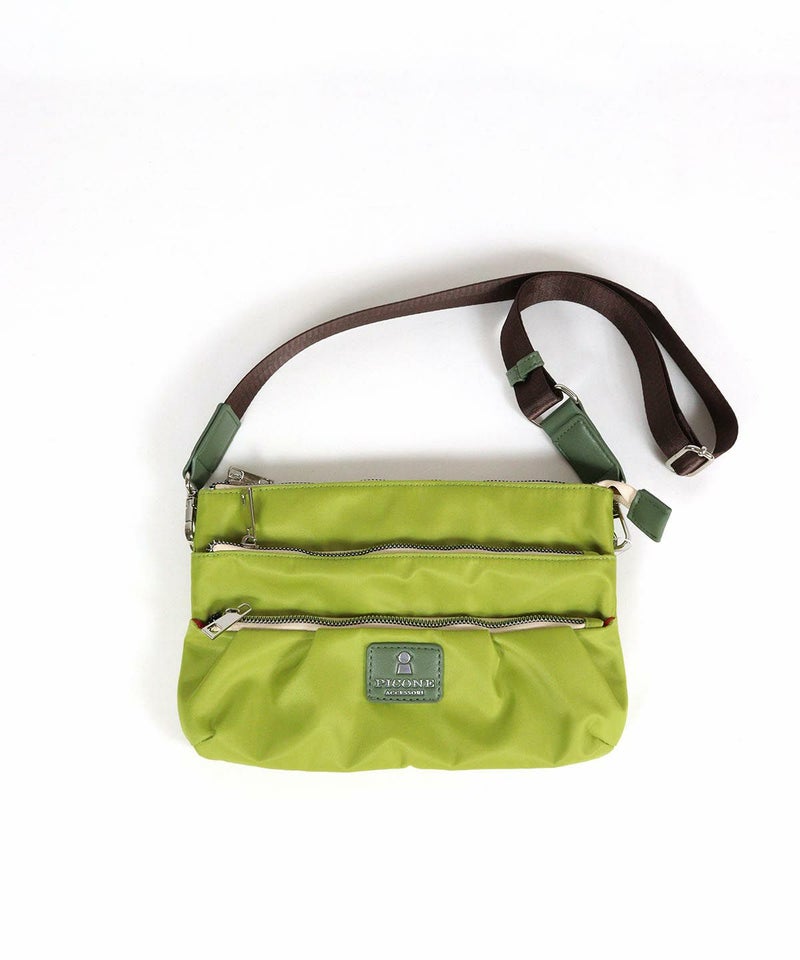 3ポケットショルダーバッグ（ライトグリーン）
