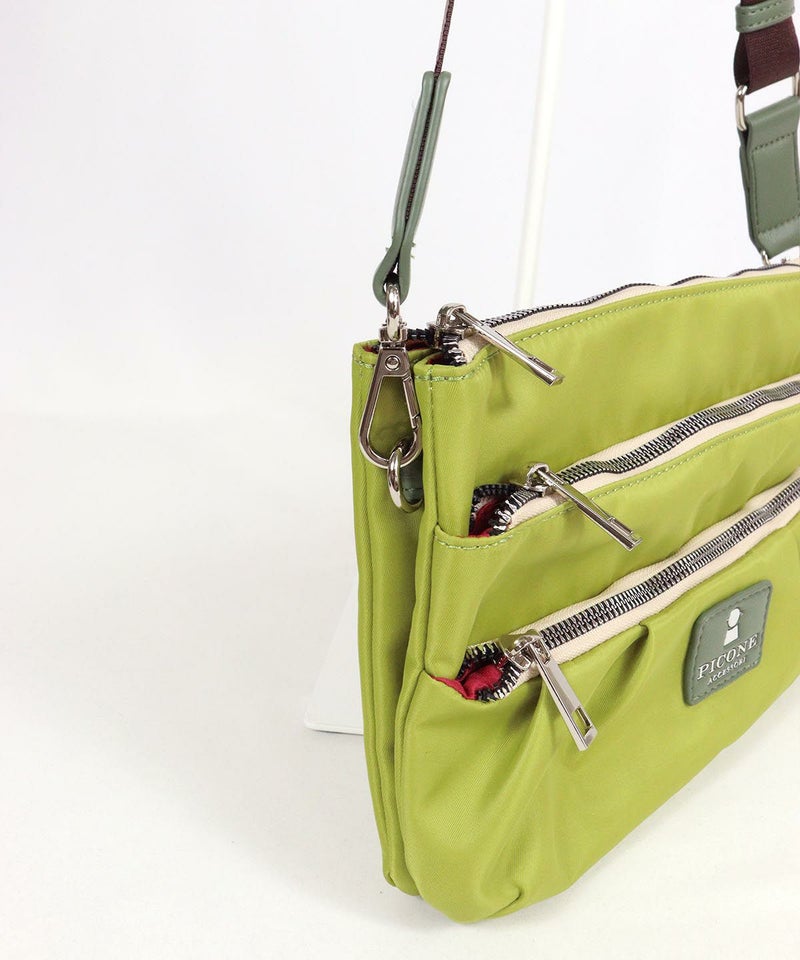 3ポケットショルダーバッグ斜（ライトグリーン）