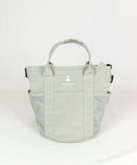 サイドメッシュ２WAYバッグ（ライトグレー）