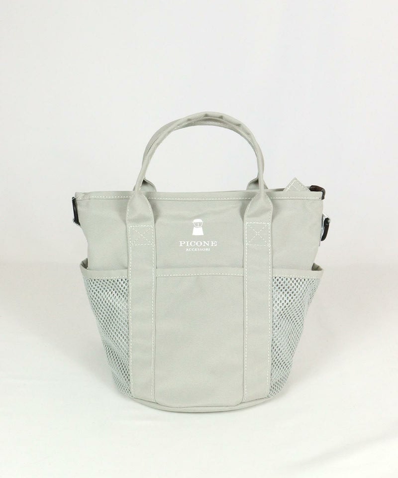 サイドメッシュ２WAYバッグ（ライトグレー）