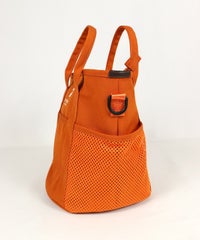 サイドメッシュ２WAYバッグ横（オレンジ）