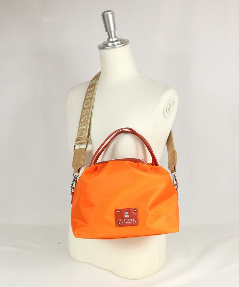 ミニボストンショルダーバッグ（オレンジ）