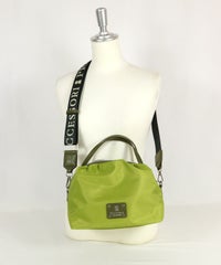 ミニボストンショルダーバッグ（ライトグリーン）