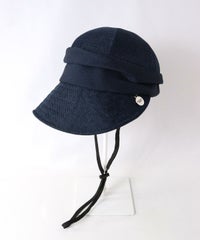 ストラップ付キャスケット（ネイビー）