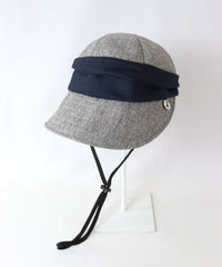 ストラップ付キャスケット（ライトグレー）