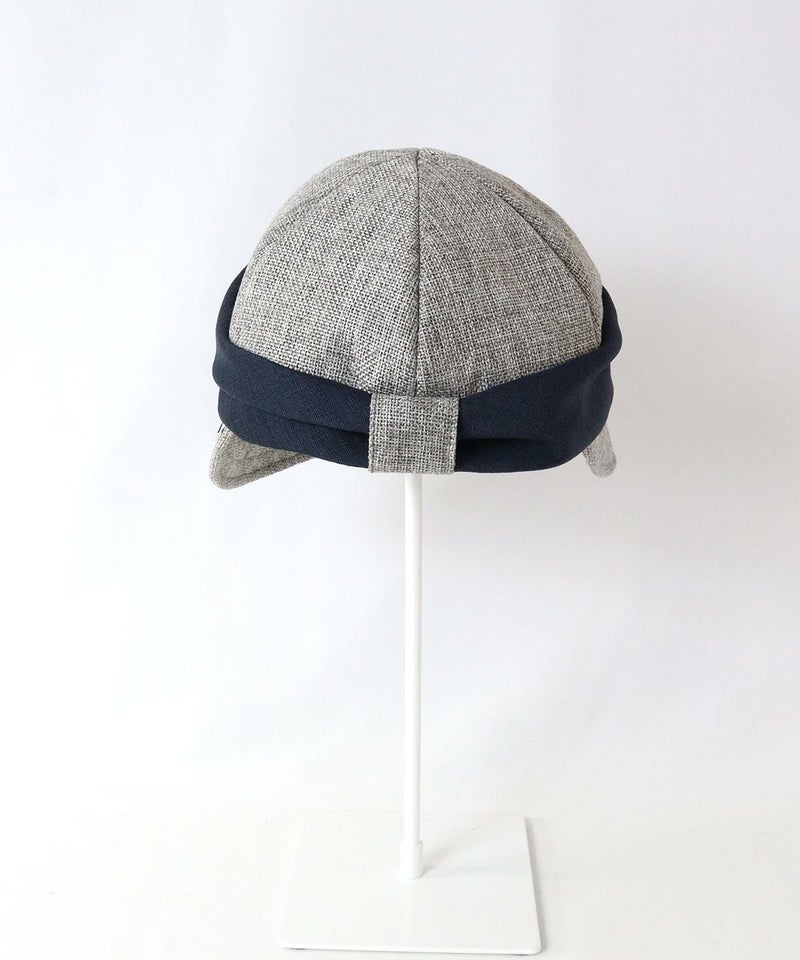 ストラップ付キャスケット後（ライトグレー）