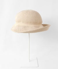 コットン混ボーラーハット横（ベージュ）