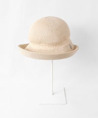 コットン混ボーラーハット正面（ベージュ）
