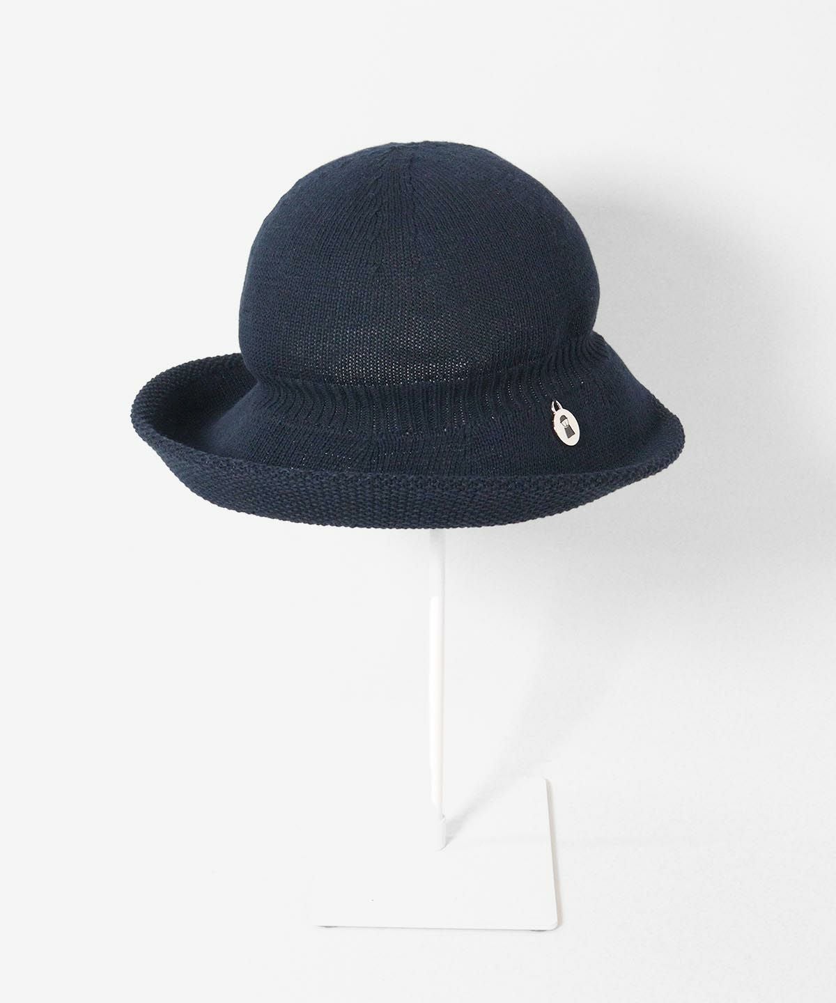 コットン混ボーラーハット（ネイビー）
